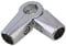 BQLZR Silver 3 Way 25mm Tube Clamp Adjustable Angle Pipe Fitting Connector for Shelf Display