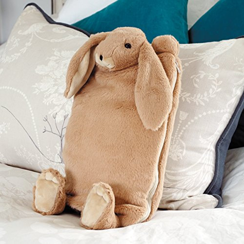 Jomanda Snuggly Bunny PJ Case & Hot Water Bottle Cover (Brown)
