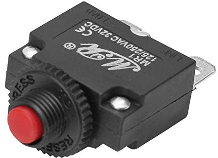 MB717 - Sicherungsautomat Sicherung 12V 24V 230V KFZ Schutzschalter Leistungsschalter Überlastungsschutz Automatiksicherung (7A)