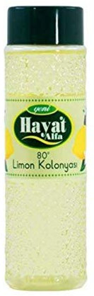 12xHayat Alfa Zitronen Kölnisch Duftwasser Kolonya Limon 400ml