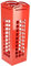 DRW A991012 Portaombrelli Modello Cabina telefonica Rossa, con Ganci, in Metallo, 15,5 x 15,5 x 49 cm
