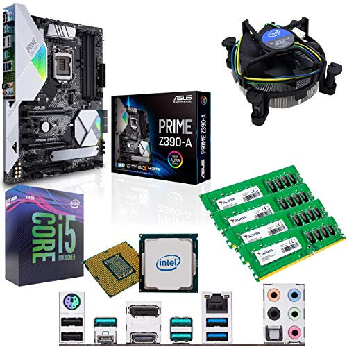 Components4All Intel Coffee Lake Core i5 9600K 3.7GHz (4.6GHz Turbo) CPU, Asus PRIME Z390-A Motherboard & 32GB 2666MHz Adata DDR4 RAM Pre-Built Bundle