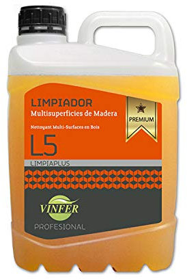 Limpiador de madera Jabonoso PREMIUM Profesional 5 litros Perfuma a Naranja