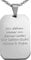 Hanessa Personalisierte Dog Tag Kette mit Gravur in silber - Hundemarke mit Gravur Edelstahl 50 cm - Personalisierte Kette mit Namen Herren - Erkennungsmarke Männer Halskette Dog Tag