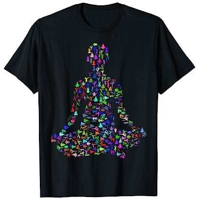 Yoga Lotus Poses Positions Workout Fitness Exercise Namaste T-Shirt