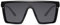 Cheapass Sonnenbrille Massive Übergröße XXL Schwarz Shield Schwarz einteilige Linse UV400 Frauen