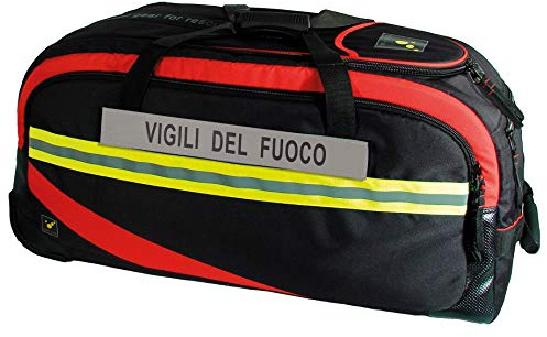 tee-uu TROLLEYBAG Bekleidungstasche | Verschiedene Varianten | AD-inkl. 2X Reflexstreifen VIGILI DEL Fuoco