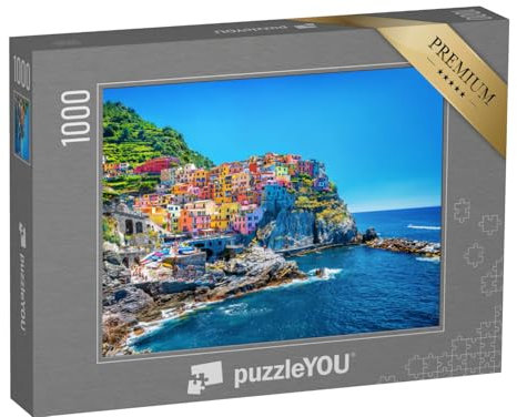 puzzleYOU: Puzzle 1000 Teile „Cinque Terre, traditionelle italienische Architektur“ – aus der Puzzle-Kollektion Mittelmeer