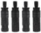 4stk Karpfenangeln Pod-Anschluss Rutenauflagen Quick Release Connector Banksticks Rutenhalter Rod Pod Bissanzeiger Schwarz