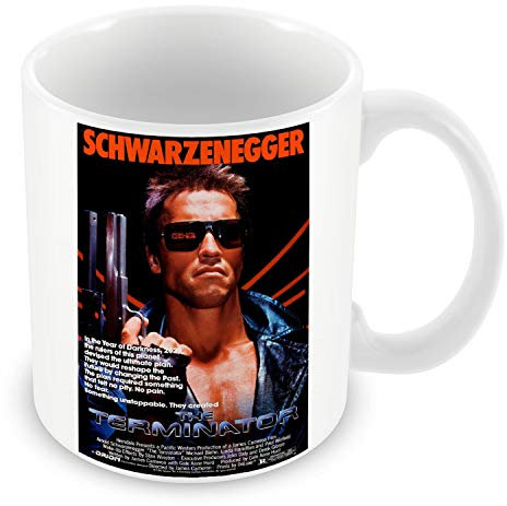 Keramik-Kaffeetasse, 325 ml, Vintage-Terminator-Filmposter, altes Kino, Retro