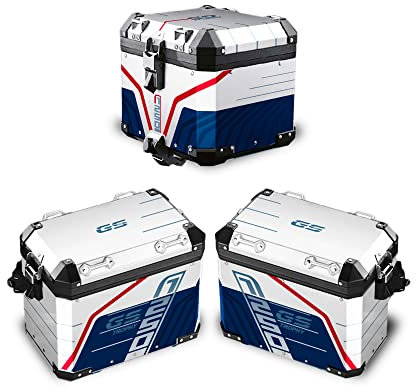 Aufkleber-Set VALIGIE Komplett kompatibel mit BMW Aluminium 2. Modell R 1250 GS/ADV Trophy VA2-FM-042