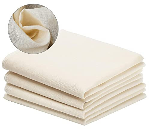 CHAMEEN 4 panni in puro cotone per la filtrazione alimentare, panno di lino, sacchetti per latte di noci