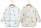 COTTONBEBE Baby Lätzchen mit Ärmeln, Wasserdicht Ärmellätzchen für Mädchen und Junge, Fütterungs Lätzchen Baby mit Lange-Ärmeln, Weich Babylätzchen für Baby Essen, 2 Set (6-36 Monaten)