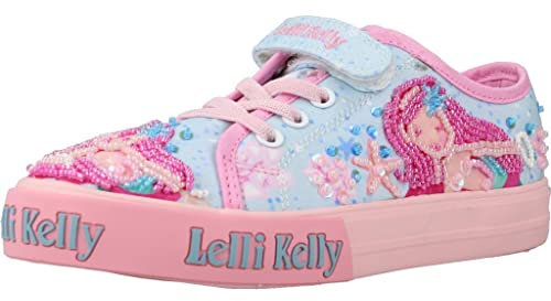 Lelli Kelly LKED3480 BF02 Sneaker Petite Sirène Bleu Clair Fantaisie avec Gadgets Inclus, Bleu ciel fantaisie, 35 EU