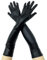CUHZA Damen Lange Glänzende, Damen Lange Wetlook Handschuhe, Elastische Glänzende Opernhandschuhe, Wet Look Leder-Optik Handschuhe, Frauen Sexy Elegante Abendhandschuhe fur Party Club, 49CM
