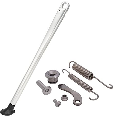 JFG RACING Cavalletto Laterale Moto,Supporto Ruota Posteriore Supporto Cavalletto Laterale per XCF EXC EXC-F XC XC-W XC-F XCF-W Fe FX Te-Argento