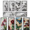 GLOBLELAND Vintage Blumen Klare Stempel Für Kartenherstellung Retro Pilz Schmetterling Silikon Klare Stempel Siegel Für Karten Basteln DIY Scrapbooking Fototagebuch Album Dekoration