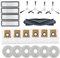 Geoviizon Kit de Accesorios para Xiaomi Robot Vacuum X20+ para dreame L10 Ultra L10s Ultra, 1 Cepillo Principal, 4 Filtro HEPA, 6 bolsas para el polvo, 4 cepillos laterales, 6 Mopa