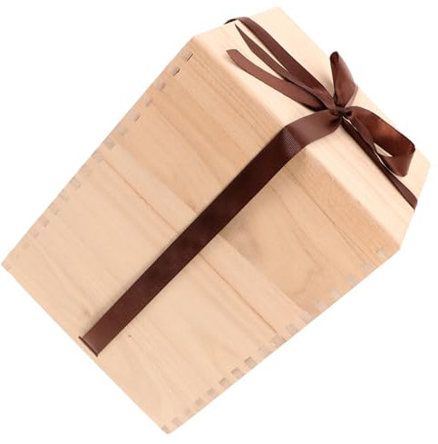 Cabilock Boîte En Bois Boîte En Bois Coffret Vitrines Bijoux Bijoux Vase Vitrine Verres À Thé Bijoux Porte-Tasse À Thé Ménage Étui De Rangement Mariée Cruche En
