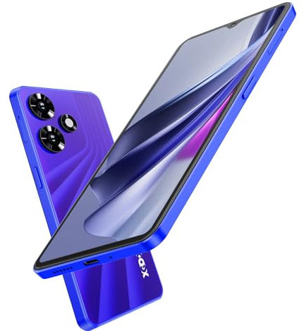Xgody 13 Pro Handy, entsperrt, Display 6,6 Zoll (16,6 cm), 4G Smartphone, günstig, ohne Paket, Dual-SIM 2 GB + 16 GB/SD 256 GB, Akku 3670 mAh, 5 + 15 MP, Android 10, Face ID GPS Typ C (Marineblau)