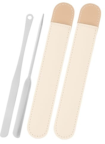 WOONEKY Edelstahl Make-up Spatel Für Make-up Mischen Foundation Spatel Für Make-up Rühren Beauty- Aus Edelstahl Für Frauen
