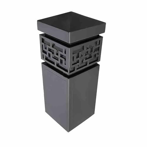 Comignolo Girevole, Base Quadrata, Comignolo Antivento Antipioggia Per Camino Terminale Canna Fumaria Cappello Scarico Fumi Copertura Camino A Pellet Stufa, Tappo Per Camino(40*40*65cm/15.7*15.7*25.6i