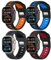 MoKo 4Pack Sportivi cinturini Compatibili con Cinturino Apple Watch Ultra 2/Ultra 49mm 46mm 45mm 44mm 42mm per Uomo, Silicone Cinturino per Apple Watch Ultra 2 iWatch Serie 10 9 8 7 6 5 4 SE,Colore G