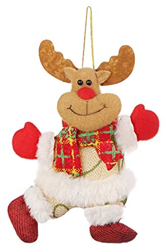 Asukohu Árbol de Navidad colgante adorno bailando Papá Noel para muñeca colgante decoración navideña