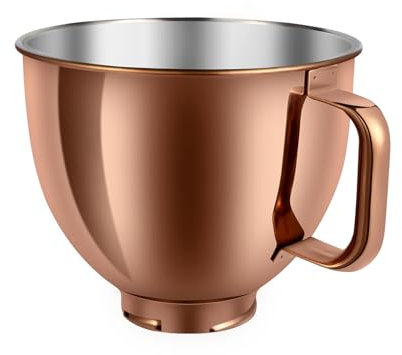 Rose Gold Heavy Duty Stainless Steel Mixer Bowl 5QT For KitchenAid Artisian&Classic Stand Mixeres, Replacement Bowl For KitchenAid Mixers