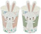 Gobelets en papier, gobelets jetables, vaisselle de fête de lapin, Fournitures de fête de Pâques, Décorations D'anniversaire Pour Enfants, Nécessités Quotidiennes et Décorations de Pâques (8 pièces)