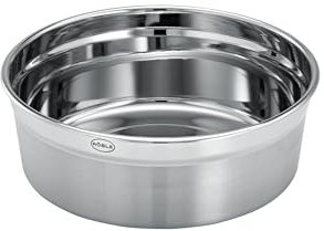 RÖSLE Dose FLEXX 2GO 0,8 L rund, Lunchbox aus Edelstahl, Mikrowellen- und Backofengeeignet bis 150 °C, spülmaschinengeeignet, silberfarben, Silbern