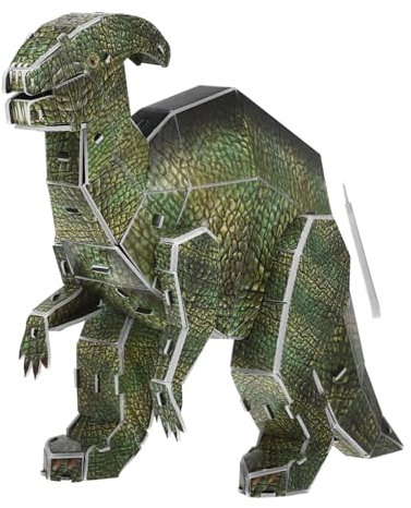 TOYANDONA 1 Satz 39 Dinosaurier-Puzzle Puzzles Denksportaufgaben Bodenrätsel 3D-Tierpuzzle Würfel buchregal Dekoration für pädagogisches Puzzle Papier Green