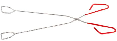Luxshiny Pinzas Acero Inoxidable para Barbacoa y Camping Herramienta Multiusos para Agarrar y Pinzas Largas para Fuegos al Aire