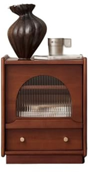 Nachttisch / Nachttisch Vintage Massivholz Bettkasten mit Stauraum, Sofa-Seitentisch Möbel, für Wohnzimmer, Balkon etc Schlafzimmer Beistelltische