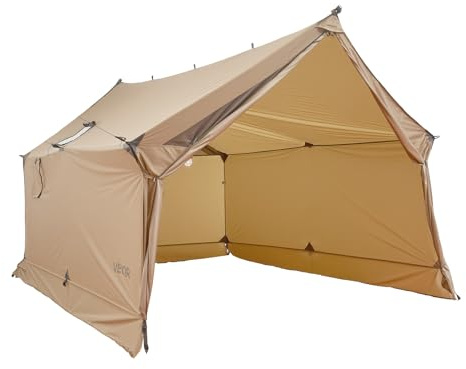 VEVOR Camping Hot Tent, 2 Persons Cabin Hot Tent with Stove Jack, Waterproof Winter Tents Shelters with Vents, Lightweight & Portable 4 Season Tents for Hiking Fishing Hunting Backpacking