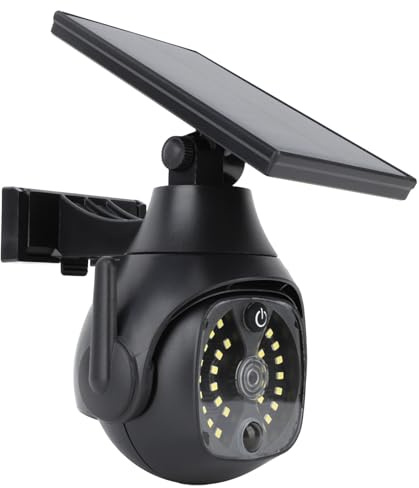 Akozon Solar -Erfassungslicht 300 Lm - Wasserdichte Bewegungssensorlampe mit 3 Modi und Simulierte Kamera für Garten, Hof oder Straßensicherheit