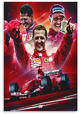 WQBYDS Poster und Drucke 40 * 60cm Senza Cornice Michael Schumacher Poster Soggiorno Camera da letto Pittura Opera d'arte
