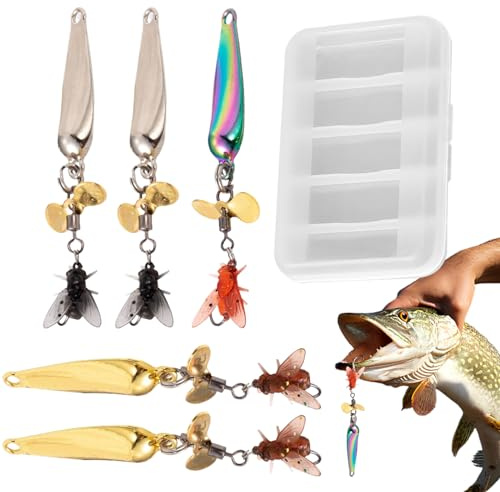 Köder für Wolfsbarsch | Metallköder | 3D-Köder für Köder, Forellen, Barsch, Wild, Salzwasser, Camping,