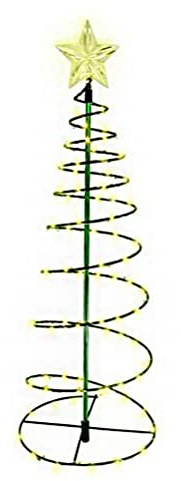 SIXRUN Guirlande Lumineuse LED pour Arbre de Noël en Spirale Durable pour Décoration de Noël dans le Jardin ou la Pelouse en Plastique pour Chambre à Coucher ou Décoration Intérieure (#1)