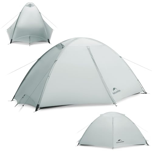 Naturehike Giling Pro/UL tält 1–2 personer 4-säsonger tält Easy Setup kupoltält, ultralätt och vattentät för backpacking, vandring och utomhusbruk