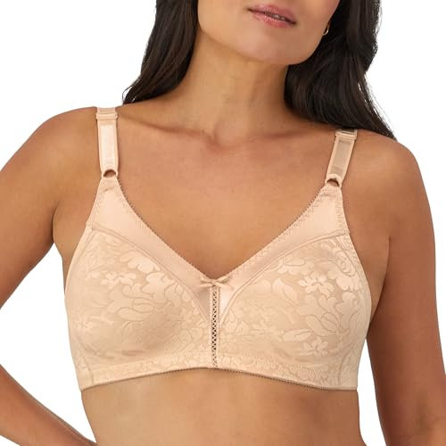 Bali Women's Double Support Spa Closure Wire-Free Bra, Soft Taupe, 40DD