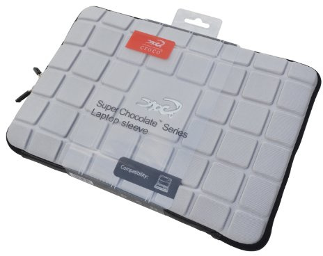 Croco® 11 Inch Compatible with/for Macbook Air Super Chocolate Carry Case Sleeve (Silver)