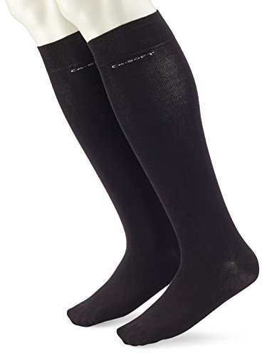Camano Unisex 2er Pack Kniestrümpfe mit weichem Bund für Erwachsene Socken aus Baumwolle