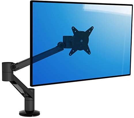 Dataflex 623 ViewLite Plus Monitorarm (Tragkraft max. 7kg, bis 61 cm (24 Zoll) Bildschirmdiagonale, VESA: MIS-D 75x75/100x100mm kompatibel, Klemmkapazität 40mm) schwarz