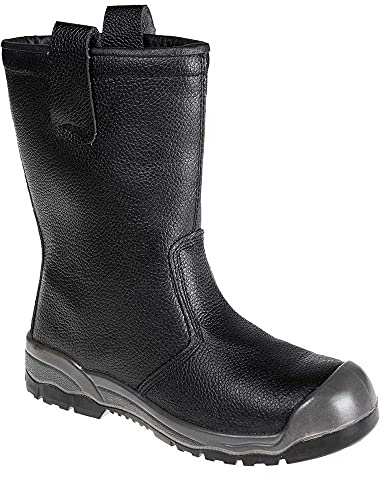 Portwest FW13BKR42 Stivale Steelite Rigger S1P Ci, Nero, 42