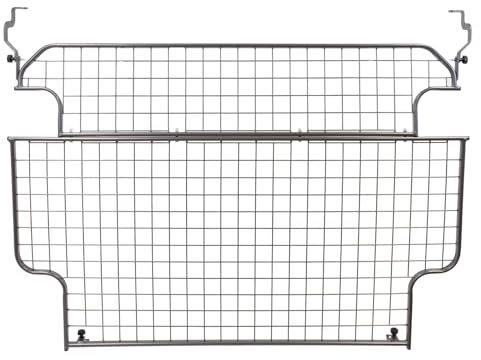 Travall Dog Guard for Jeep Wrangler Unlimited (2006-2018) [4 Door] Tailored Fit Luggage Barrier Load Seperator Heavy Duty Powder Coated Steel Pet Barrier Mesh Cage Car Seat Compatible