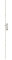 Serrure à encastrer 2 points DECENA + 2 prolongateurs 423mm avec 1 galet - Têtière 18mm
