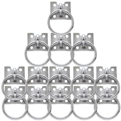 PFIFF 005375 Anbindering zum Anschrauben, Augsplatte Decksplatte, verzinkt, 10er Pack