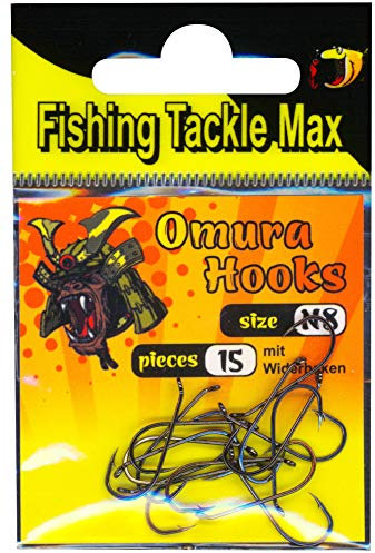 FTM Haken Omura Hooks Nymph - 15 Forellenhaken, Größe:8