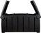 Charles Bentley 322L Storage Box, Black, Butterfly Lid, Weatherproof, Robust Padlock Hole, Large Capacity, Water Resistant, Robust, Polypropylene, Outdoor, Indoor, Ribbed Lid, Accessory (115x60x55cm)